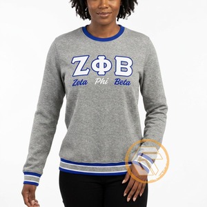 Sudadera de Invierno Personalizada al por Mayor con el Último Diseño de la Hermandad Femenina Zeta Phi Beta, de Algodón y Felpa, Transpirable y Bordada - Product Image 4