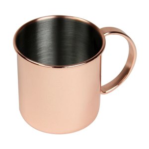 Mug Moscow Mule classique en cuivre martelé avec couvercle pour vin et vodka - Vaisselle élégante - Product Image 5