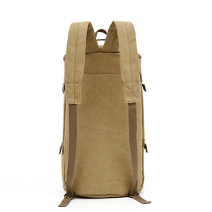 <b>Convertible</b> Leather <b>Backpack</b> Unisex 36-55L Waterproof Zipper Closure Arcuate Shoulder Strap Detachable Handle Travel Minimalist - Product Image 3