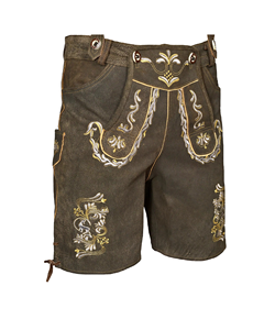Lederhosen Bávaros Personalizados OEM, Nuevos, de Primera Calidad, Ajustados, para Adultos, Disfraz de Oktoberfest, Lederhosen Alemanes de Gamuza de Cabra - Product Image 3