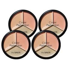 Descuento en la Crema Correctora Triple Pot Cover Perfection de Saem, 13.5g, 01 Beige Correcto, Paquete de 4 Unidades - Product Image 1