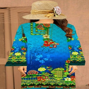 Tissus élégants et raffinés, vêtements décontractés en lin pakistanais et indien, chemise longue élégante pour tous les jours, occasions de fête, vêtements ethniques - Product Image 6