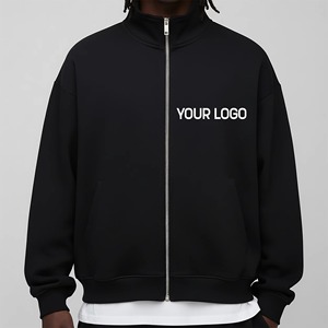 Nuevas Sudaderas con Capucha para Hombre 2026, Tallas Grandes, 100% Algodón, Corte Holgado Personalizado, con Cremallera, Invierno, Antiencogimiento, Antirarrugas - Product Image 1