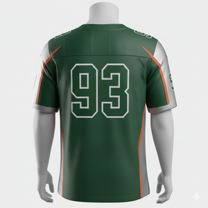 Nouvelle arrivée, maillot de football américain confortable et respirant, léger, manches courtes, taille personnalisée, nom d'équipe personnalisable - Product Image 6