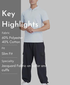 Nuevo Diseño de Camiseta Polo Personalizada para Hombre en Venta, Hecha en Pakistán, Camiseta Polo Degradada para Hombre, Diseño de Cuello con Cremallera Azul Claro, Ropa Casual - Product Image 6