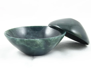Great Quality Modern Multi-Functional Marble Green Storage Bowl <b>Decorative</b> for <b>Kitchen</b> Dining Table for Diwali and Ramadan - Product Image 3