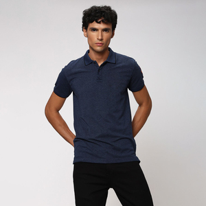 Chemises polo décontractées en polyester pour hommes, nouvelle collection, sublimation, séchage rapide, manches courtes, imprimé uni, vêtements tendance - Product Image 1