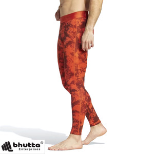Leggings de Compresión para Hombre con Estampado Abstracto de Camuflaje Rojo, Pantalones Ajustados para Fitness, Gimnasio y Entrenamiento, Ropa de Compresión - Product Image 2