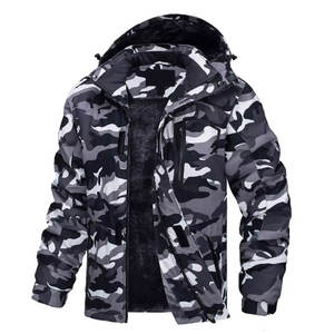 Breathable Hoodie <b>Camo</b> Bottomland <b>Jacket</b> Oversized Thick Zipper Closure Bottomland Camouflaged Outerwear Rain Coat <b>Jackets</b> - Product Image 4