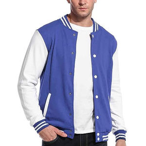 Chaqueta universitaria de hombre personalizada al por mayor, cuerpo de lana negro, vinilo dorado, Mangas de cuero, bombardero, estilo Letterman, diseño personalizable - Product Image 3
