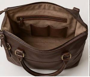Sac fourre-tout tendance en cuir véritable pour femme, grande capacité, sac à bandoulière, sac à main à poignée supérieure, fermeture éclair, texture grainée, idéal pour la plage et les voyages - Product Image 3