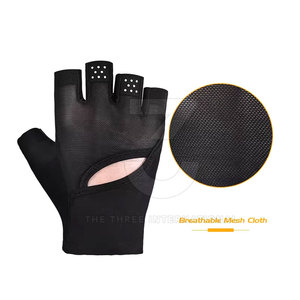 High Quality Half Finger Neoprene Fitness <b>Gloves</b> with Lace-Up Closure Breathable Design for Gym Workout & <b>Weight</b> Lifting-Unisex - Product Image 3