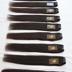 Mèches de cheveux humains péruviens, cheveux humains lisses et soyeux, Lace Frontal Closure Hd 13x6 - Product Image 6