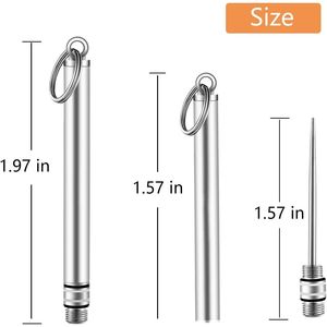 Portastuzzolini Portatile in Acciaio Inossidabile e Titanio, 2 Pezzi, Stuzzolini Riutilizzabili per Uso Domestico ed Esterno - Product Image 3