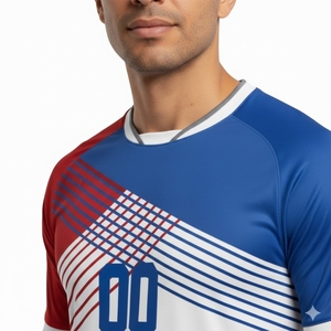 เซตเสื้อกีฬากางเกงขาสั้นและกางเกงขาสั้นสำหรับผู้ชายใส่สบายน้ำหนักเบาทนทานมีสไตล์ระบายอากาศได้ดีมีความยืดหยุ่นออกแบบได้ตามต้องการ - Product Image 4