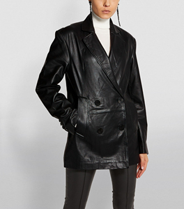 <b>Men</b> Leather Fashion <b>Coat</b> <b>Long</b> Length Casual Leather <b>Coat</b> Button Closure <b>Men</b> Leather <b>Coat</b> Classic Style Outerwear - Product Image 2
