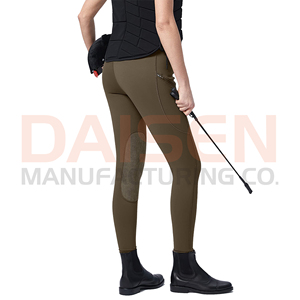 Women Horse Riding Pants Silicone Grip Leggings High Rise Stretch Fabric Comfortable Training Wear - Product Image 2