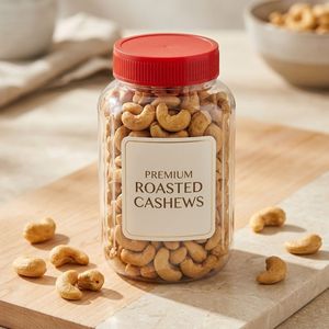 Food Storage Jar Round PET 800ml Clear <b>Plastic</b> Jar with Screw Lid for Dried Fruit Nuts Snacks <b>Packaging</b> Vietnam Manufacturer - Product Image 2