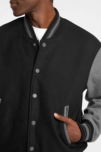 Vestes de sport de haute qualité, style Letterman, corps en laine, manches en cuir véritable, vêtements d'hiver, veste élégante et stylée pour hommes - Product Image 4