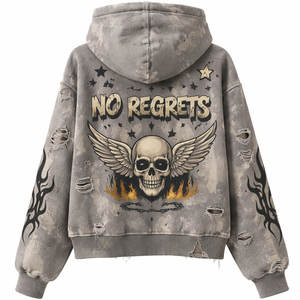 Sudadera con Capucha Desgastada Personalizada al por Mayor para Mujer - Suministro Directo de Fábrica OEM - Product Image 2