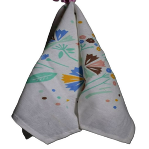 100% Cotton Quick-Dry Eco-Friendly Hypoallergenic Kitchen <b>Towel</b> Custom Floral <b>Pattern</b> Screen Printed Disposable Feature Hotels - Product Image 3