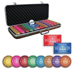 Bloom <b>Rings</b> 300/500pcs Poker Chipset 10/20 Plaques 40/45/50mm <b>Ceramic</b> 10/14/17g with Tray - Product Image 1