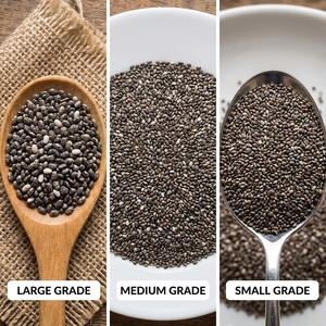 Graines de chia blanches de qualité supérieure pour salades et garnitures de yaourt, ingrédient alimentaire riche en nutriments et stimulant l'énergie pour une alimentation équilibrée - Product Image 5
