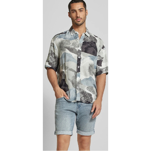 กางเกงยีนส์ขาสั้นสีพื้นสำหรับผู้ชาย สไตล์ลำลอง เอวสูง ปิดด้วยเชือกผูก แห้งเร็ว เป็นมิตรกับสิ่งแวดล้อม ดีไซน์ใหม่ทันสมัย หลากหลายแบบ - Product Image 2