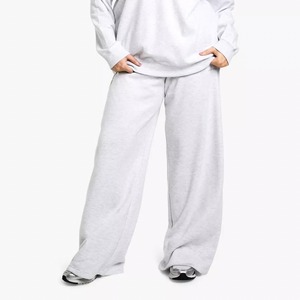 OEM Women's Winter Fitness Sports Sweatpants Mid-Waist Flat Fleece-<b>Lined</b> Warm Straight Casual Long <b>Pants</b> - Product Image 6