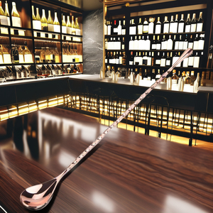 Cuillère entretoise bar moderne multicolore classique en acier inoxydable cuillère de bar polyvalent ensemble de vaisselle essentiel - Product Image 1