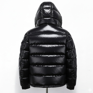 Custom <b>Womens</b> Black Puffer <b>Jacket</b> Winter Hooded <b>Quilted</b> Warm Coat <b>Lightweight</b> Insulated Cotton Lined Knitted Plain Dyed - Product Image 4
