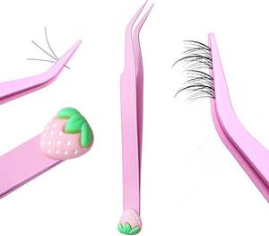 Pinces à cils en acier inoxydable de qualité supérieure, pointues, ultra-précises, anti-magnétiques - Product Image 1