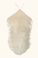 TA008 Garniture de luxe en dentelle de coton pour mariée, brodée, perlée, avec applique de strass et franges, faite main, à coudre, avec chaîne à pampilles, pour vêtements de haute couture