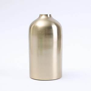 Modern luxury Customizable Aluminum Tabletop <b>Vase</b> with Textured Finish <b>Gold</b> Tone Decorative Metal <b>Vase</b> - Product Image 2