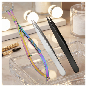 Juego de Tijeras de Acero Inoxidable con Punta Fina y Tijeras de Precisión para Cortar Hilos, Extensiones de Pestañas, Bordado y Cuidado Personal - Product Image 1