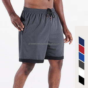 Pantalones cortos de baloncesto holgados por encima de la rodilla para hombre, pantalones casuales de talla estadounidense de 5 puntos, pantalones de entrenamiento físico para correr de secado rápido, pantalones cortos deportivos para gimnasio - Product Image 2