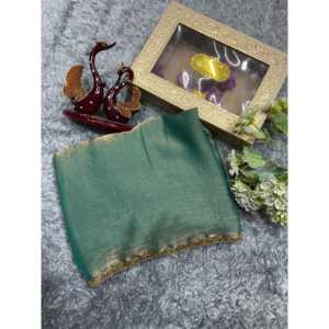 Diseñador Katdana Moti Lace Border Saree para fiesta y Club Wear - Product Image 4