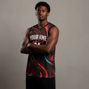 Maillots de basket-ball de haute qualité en gros, personnalisables avec nom et numéro, unisexes, imprimés par sublimation, respirants, grandes tailles, OEM ODM UV - Product Image 1
