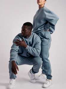 Survêtement de sport en velours pour homme et femme, grande taille, avec impression de strass, polaire d'hiver, 100% coton - Product Image 4