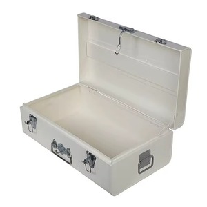 Stainless Steel Vintage Trunk <b>Box</b> with Lock Classic Design 10 20L Capacity for Clothes Shoes <b>Books</b> & Travel Durable Lightweight - Product Image 5