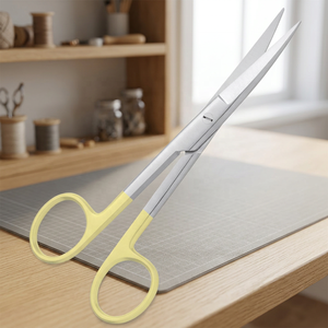 Ciseaux chirurgicaux de dernière conception, aiguisés, courbés, en acier inoxydable, instrument de chirurgie générale, classe I, certifiés CE, manuels - Product Image 3