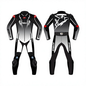 Traje de Carreras de Motocicleta Personalizado para Hombre, de Cuero de Vaca/Canguro Ramaha, Mono de Una Pieza, Impermeable, de Secado Rápido, OEM - Product Image 1