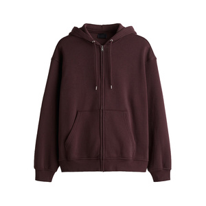 เสื้อฮู้ดซิปผู้ชายสำหรับฤดูหนาว พร้อมใช้งาน ทนทาน เป็นมิตรกับสิ่งแวดล้อม ผ้าพิมพ์ลายดิจิตอลสีพื้น เหมาะสำหรับการฝึกซ้อม กิจกรรมกลางแจ้ง และสวมใส่ลำลอง - Product Image 1