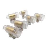 Connecteur de câble ELMAK à vis simple/double, câbles 3 x 6 mm2, tête à vis combinée Phillips/plat, matériau PC ignifuge transparent