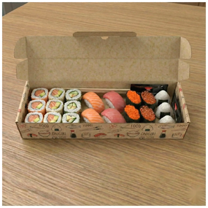 Cajas de Embalaje para Churros Impresas Personalizadas, Bolsas para Llevar, Caja de Cartón con Soporte para Tazas de Salsa, Contenedor para Galletas - Product Image 6