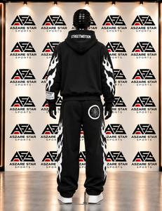 Conjunto de Chándal Holgado Personalizado de 500 g/m² en Felpa Francesa de Algodón, Sudadera con Cremallera y Pantalones Deportivos para Hombre - Product Image 5