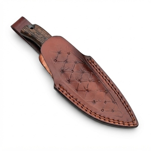 Cuchillo de caza de hoja fija de acero al carbono forjado a mano con mango de madera de wenge, cuchillo de supervivencia para camping y bushcraft, regalo para hombres. - Product Image 2