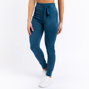 Women's Mid Waist Drawstring Full Length Wide Leg <b>Pants</b> Solid Color Knitted Spandex Polyester Loose Fit Casual Breathable <b>Summer</b> - Product Image 3