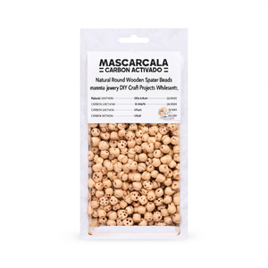 Perles d'espacement rondes en bois naturel pour bijoux faits main, projets de bricolage, vente en gros - Product Image 2