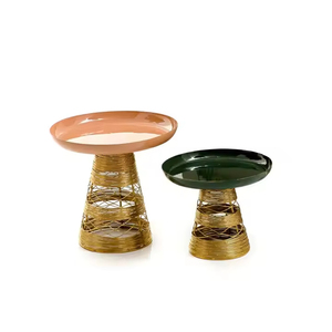 Good Quality Antique Brass Metal <b>Cake</b> <b>Stand</b> for Wedding Birthday Party Decoration Gold Finished <b>Cake</b> <b>Stand</b> With 2 Tier - Product Image 3